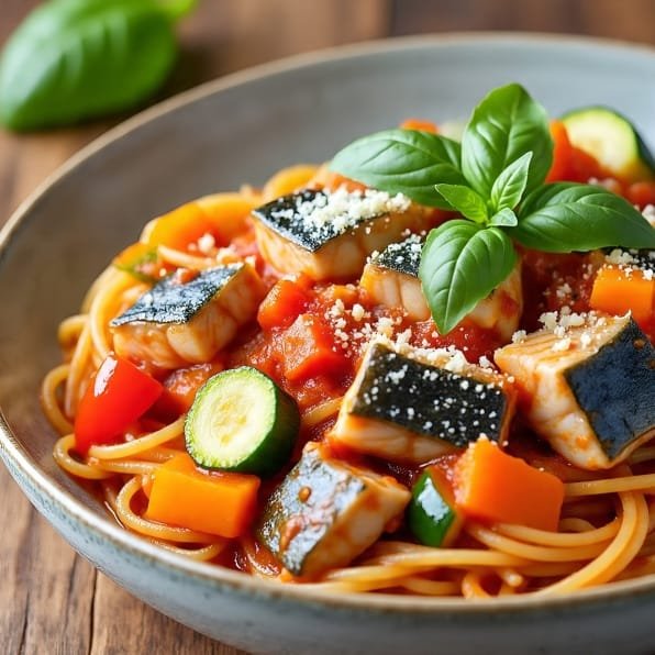 Mediterranean Mackarel Pasta